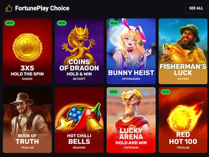 FortunePlay Pokies games